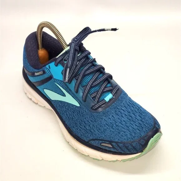 Brooks Women's Navy/Teal/Mint GTS 18 Running Shoe Size 9.5 1511 - Picture 10 of 12